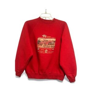 Vintage Chevignon Sweater Mens Large  Red Pullover Outdoor‎ Spirit